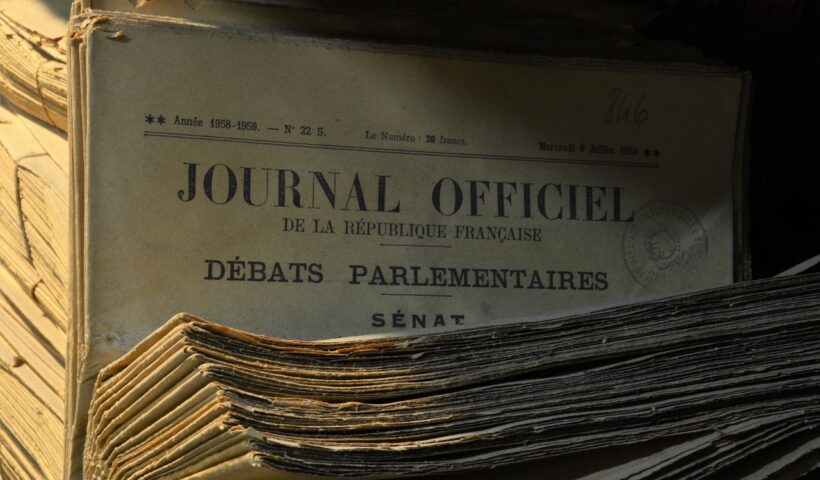 Journal officiel ancien